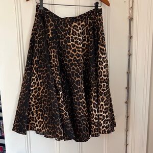 Hell Bunny Animal Print A-Line Skirt